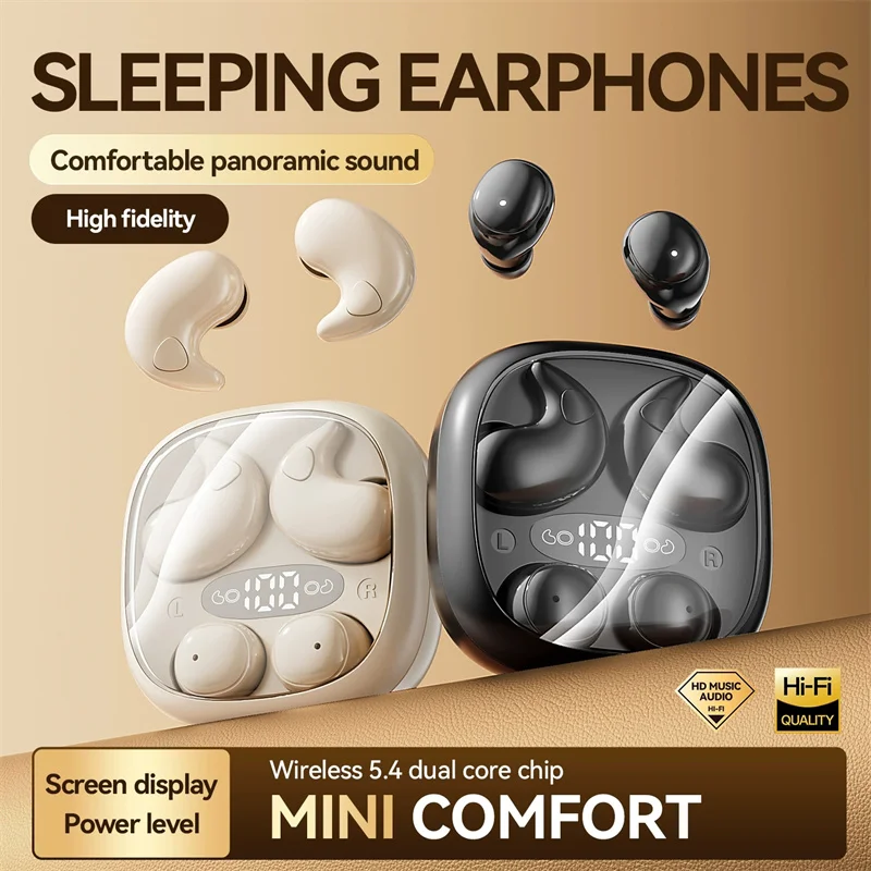 Sleep Mask Headphones Bluetooth - Open Ear Sleeping Earbuds 2 Pairs
