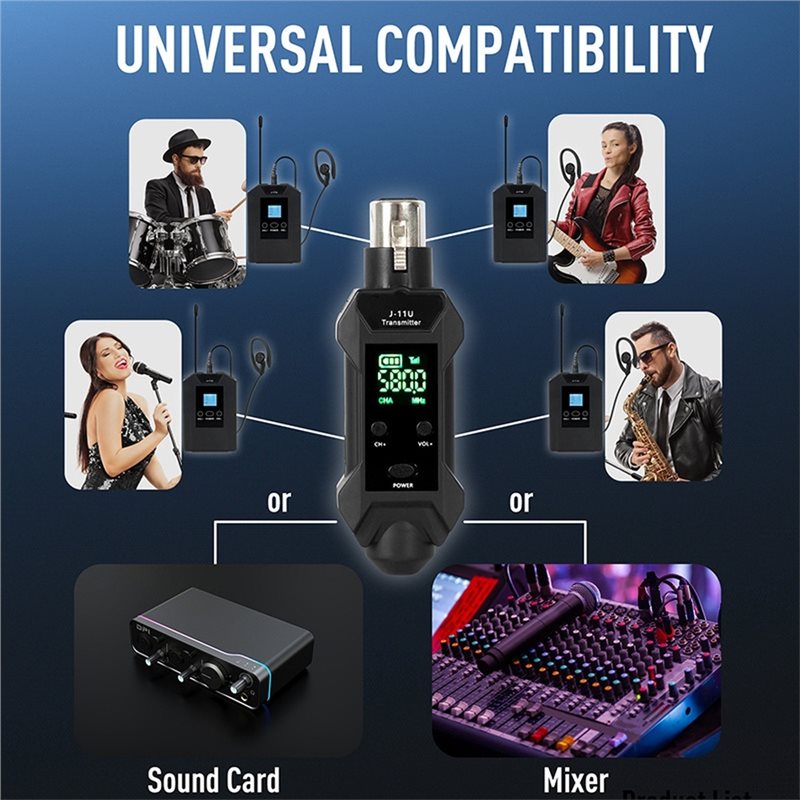 J-11U Wireless In-Ear Monitor  - In Ear Monitors For Singers recension och pris