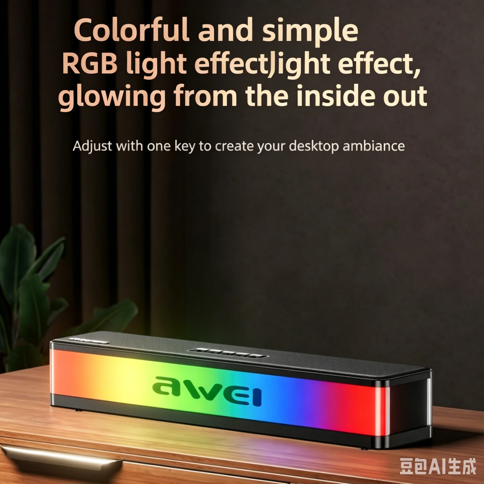 RGB Bluetooth Speakers Soundba - Rgb Computer Soundbar For Pc recension och pris