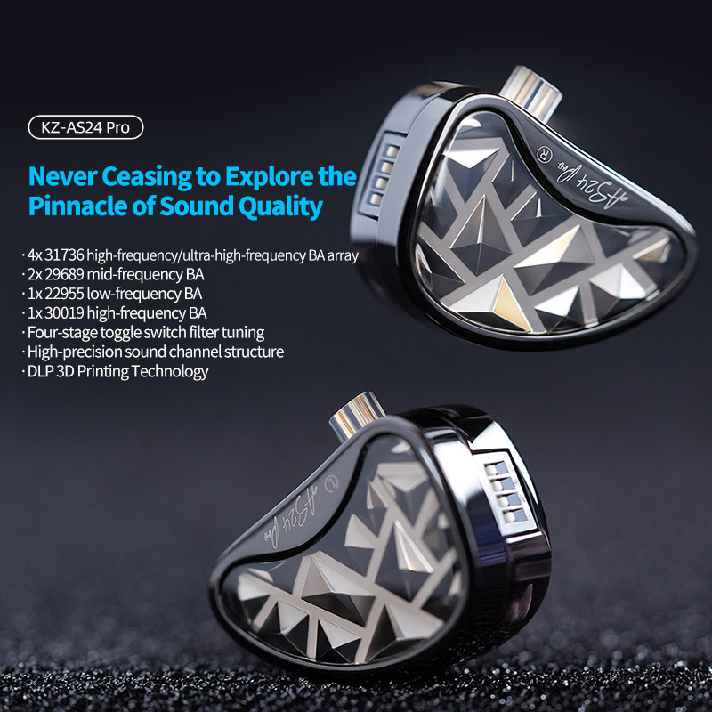 KZ AS24 PRO In Ear Wired Earph - Planar Magnetic Iem Earphones recension och pris
